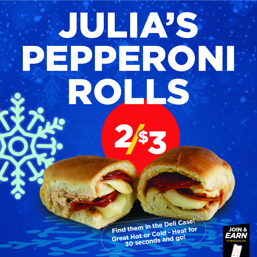 duchessshoppe's tweet photo. What's better than Pizza? Pepperoni Rolls 2/$3! Great for breakfast, lunch, or dinner! https://t.co/pqT84zTBy8