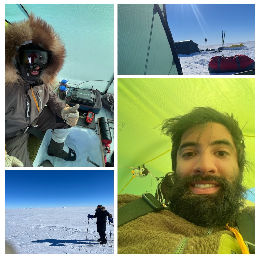 spiritlives2022's tweet photo. Tent views from @vincecarlsen ✌️ the team has estimated about 12 days til they reach the South Pole! Their bodies are getting sore and they are missing home but hanging in there for this great cause. Check out our Beyond Blue link for info on donating https://t.co/U6E86l0AwC