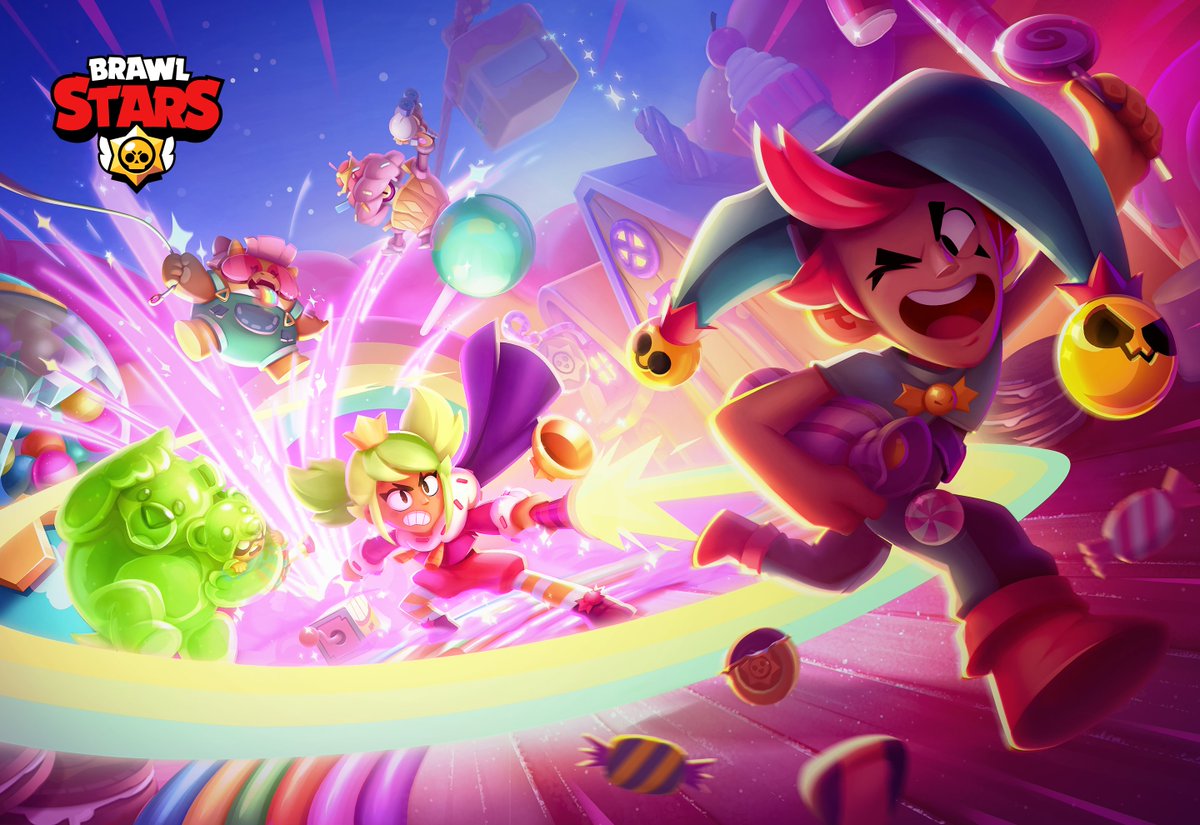 brawlstarsfr's tweet photo. Faites entrer le monde des bonbons sur votre appareil avec ces fonds d'écran explosifs ! 🌈✨ https://t.co/0hcGrb8qEA