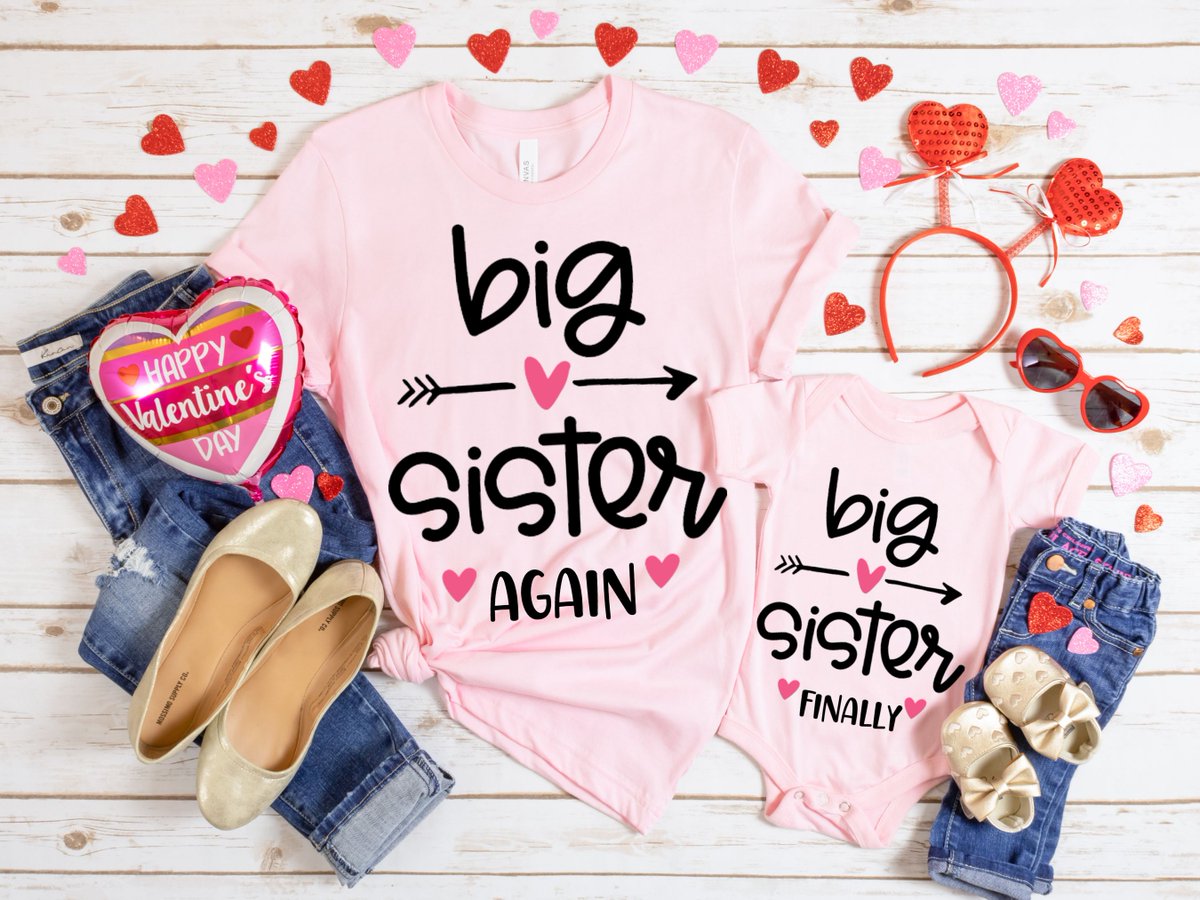 SoftCustomTees's tweet photo. The perfect gift for all soon-to-be big sisters! Order now and show off your excitement for your new role! Hurry 20% Off This Week!
#bigsister #pregnancyannouncement #babyshowergift
https://t.co/4MFbcVel2u via @Etsy https://t.co/suKpbieFQV