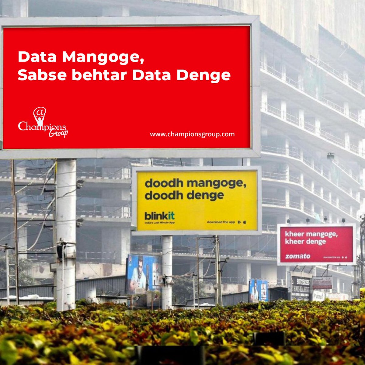 Data Mangoge, Sabse Behtar Data Denge. The best data across the industry and more, that's what we offer to enable your growth. bit.ly/3IYv6lE #Data #EnablingGrowth #DoubleUp #ChampionsGroup #MomentMarketing #Blinkit #Zomato #Trending  #TrendingTopic #TrendingMeme