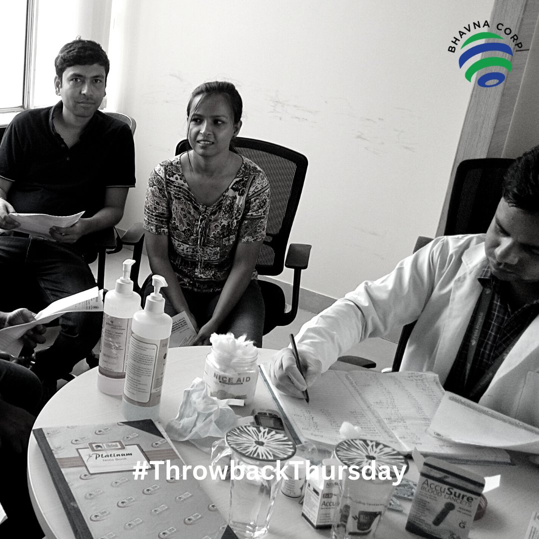 BhavnaCorp's tweet photo. This #throwbackthursday we recollect the times when we arranged the Employee Health Checkup Camp for our employees at Bhavna Corp, Noida Design Center. 

#throwback #throwbackmemories #thursdaythoughts #thursdayvibes #health #noida #wellbeing #wellness #LifeatBhavna #BhavnaCorp. https://t.co/lrKxuyHKqu