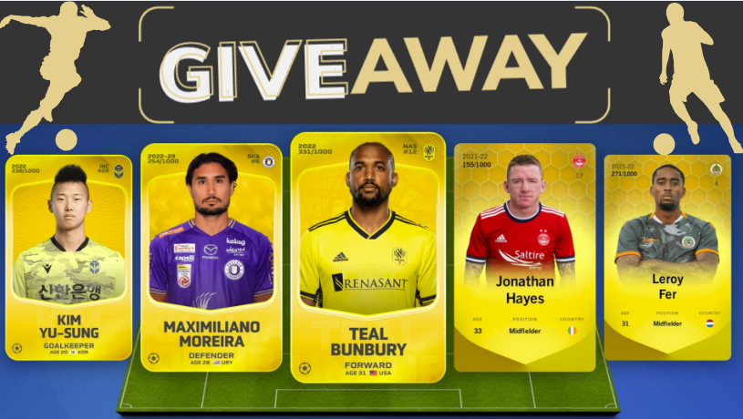 Unpetitgiveaway's tweet photo. 🎁 #Sorare #Giveaway 🎁

@Wil2mars  vous offre une team complète à aligner🔥

Les conditions👇 

✅RT &amp;❤️
✅Follow @Wil2mars  &amp; @Unpetitgiveaway

⏳08/01 à 20h 

#SorareGiveaway #NFTGiveaways #ETH #Cadeau  #NFTGiveaway #Concours #Crypto #Giveaways https://t.co/lRrIgBfzQQ