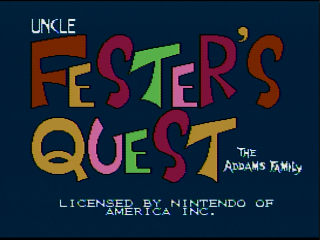 PetaHz's tweet photo. 福袋でゲットしたNES「Fester's Quest」クリア!AVGNで知っている人が多いかもしれないshitty game!なーんて、やってみたらなかなかどうして面白いじゃないですか。さすがサンソフト。ちょい癖あるけど慣れてしまえば問題ないかな。楽しかった。難易度は5段階で3くらい。
#FESTERsQUEST https://t.co/KwlLZii2ar