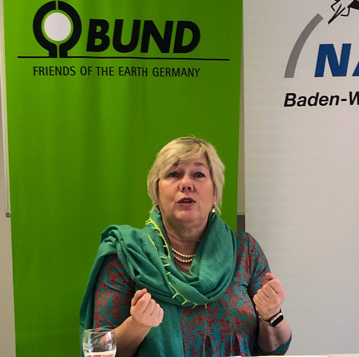 BUNDinBW's tweet photo. Start der #Naturschutztage2023: „Beim Flächenverbrauch geht es nicht nur um Hektar, sondern vor allem auch um die Natur, die sich dort befindet“, betont BUND-Landesvorsitzende Sylvia Pilarsky-Grosch bei der Pressekonferenz zur Eröffung der #NST23 https://t.co/RKUTFUSWpo
