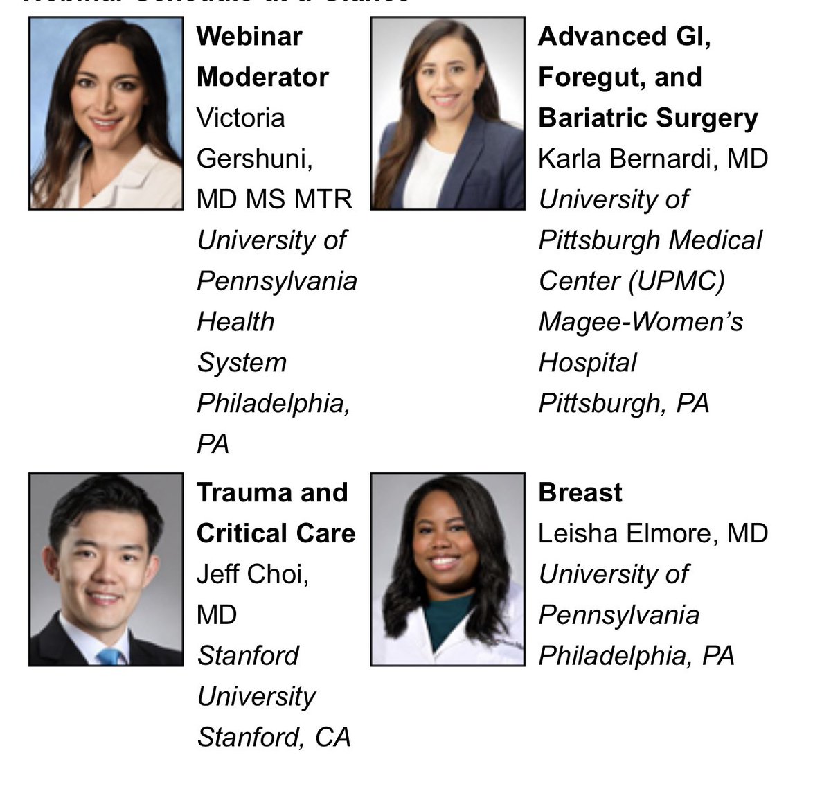 Raja Narayan, MD MPH (@rajarnarayan) on Twitter photo The #ABSITE is nearly here! The <a href="/SSATNews/">SSAT</a> has your back with a strong lineup to help you review. Register for our last review webinar covering high yield concepts here! <a href="/VGershuniMD/">Victoria Gershuni, MD MS MTR</a> #karlabernardi <a href="/JeffChoi01/">Jeff Choi 최재영</a> <a href="/CheeksMD/">Leisha Elmore</a>
us02web.zoom.us/webinar/regist… The #ABSITE is nearly here! The <a href="/SSATNews/">SSAT</a> has your back with a strong lineup to help you review. Register for our last review webinar covering high yield concepts here! <a href="/VGershuniMD/">Victoria Gershuni, MD MS MTR</a> #karlabernardi <a href="/JeffChoi01/">Jeff Choi 최재영</a> <a href="/CheeksMD/">Leisha Elmore</a>
us02web.zoom.us/webinar/regist…