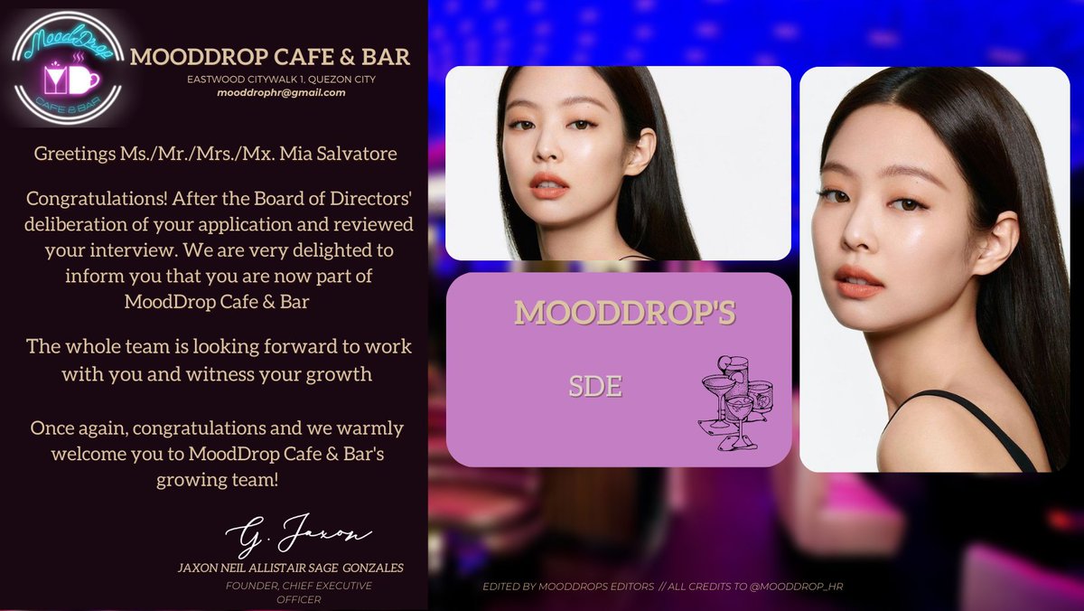 『🍸』BARISTA ˎ MIA .ᐟ tweet media