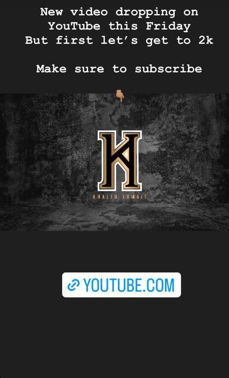 JBabodor's tweet photo. You guys please go subscribe to Khalid's YouTube channel let's get him to 2k. 
He's dropping new videos tomorrow can't wait for you all to see it 
#KhalidAhalu𓃵 
@khalidahalu https://t.co/KyNrbzEdK7