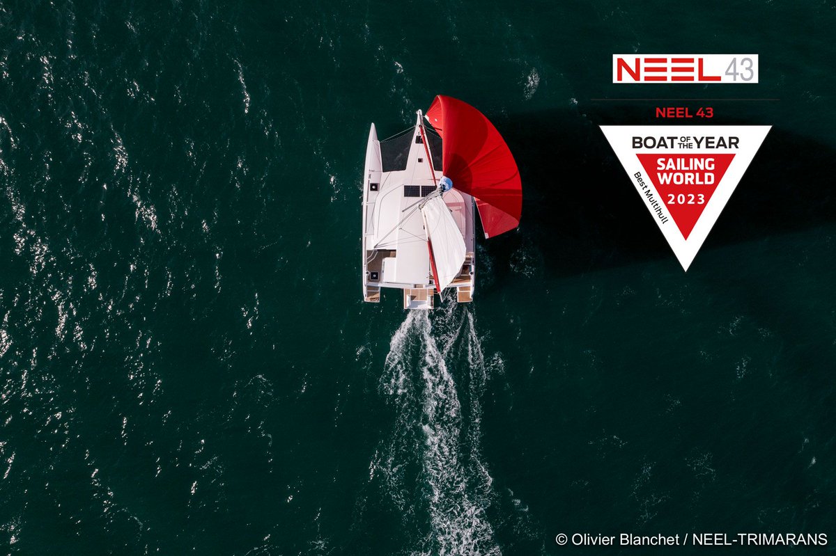 🏆 We are proud to announce that the NEEL 43 has been awarded Boat of the Year in the Multihull category by Sailing World 🏆

#award #sailing #trimaran #sailingworld #multihulls #boatoftheyear #awards