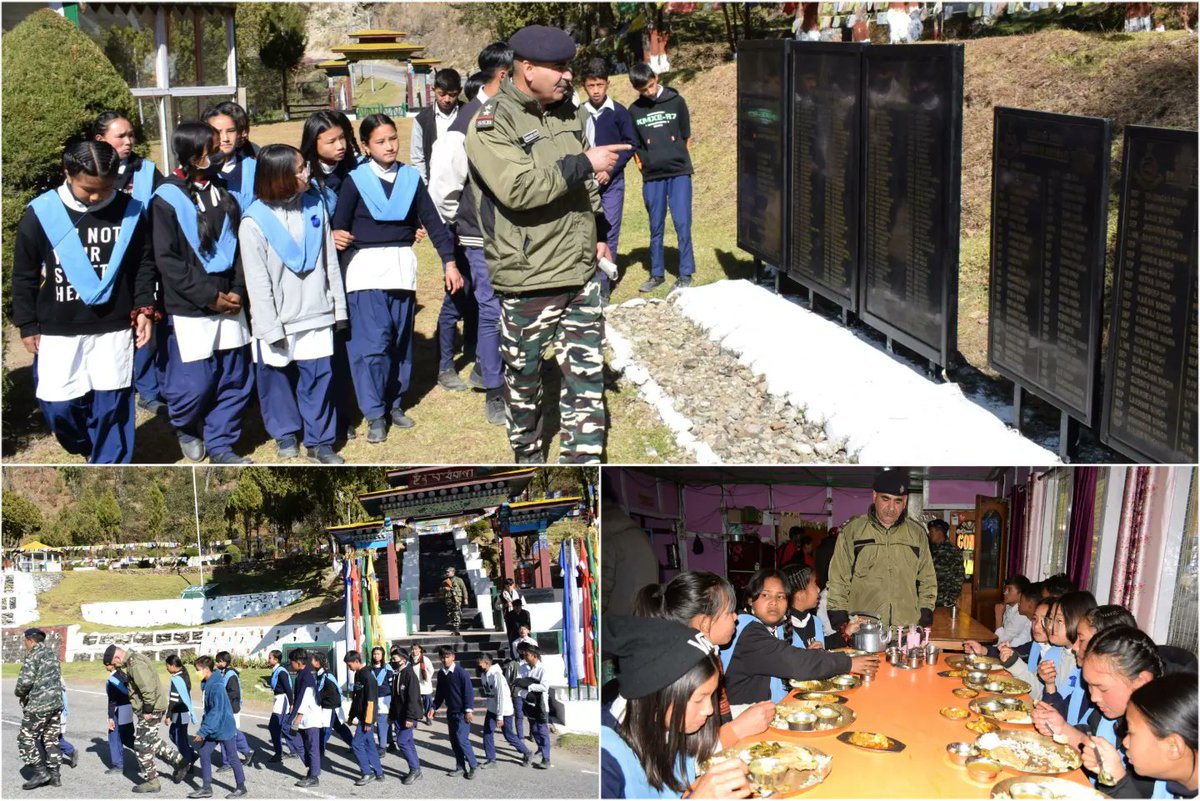 30BnSSB_INDIA's tweet image. On 05.01.2023, 30 BN SSB Derang ,(A.P) has organised a "Education excursion tour" of Govt.Sec.School Rama Camp, place at  Nyukmadong war Memorial under "Human  resource development"
#humanresourcedevelopment