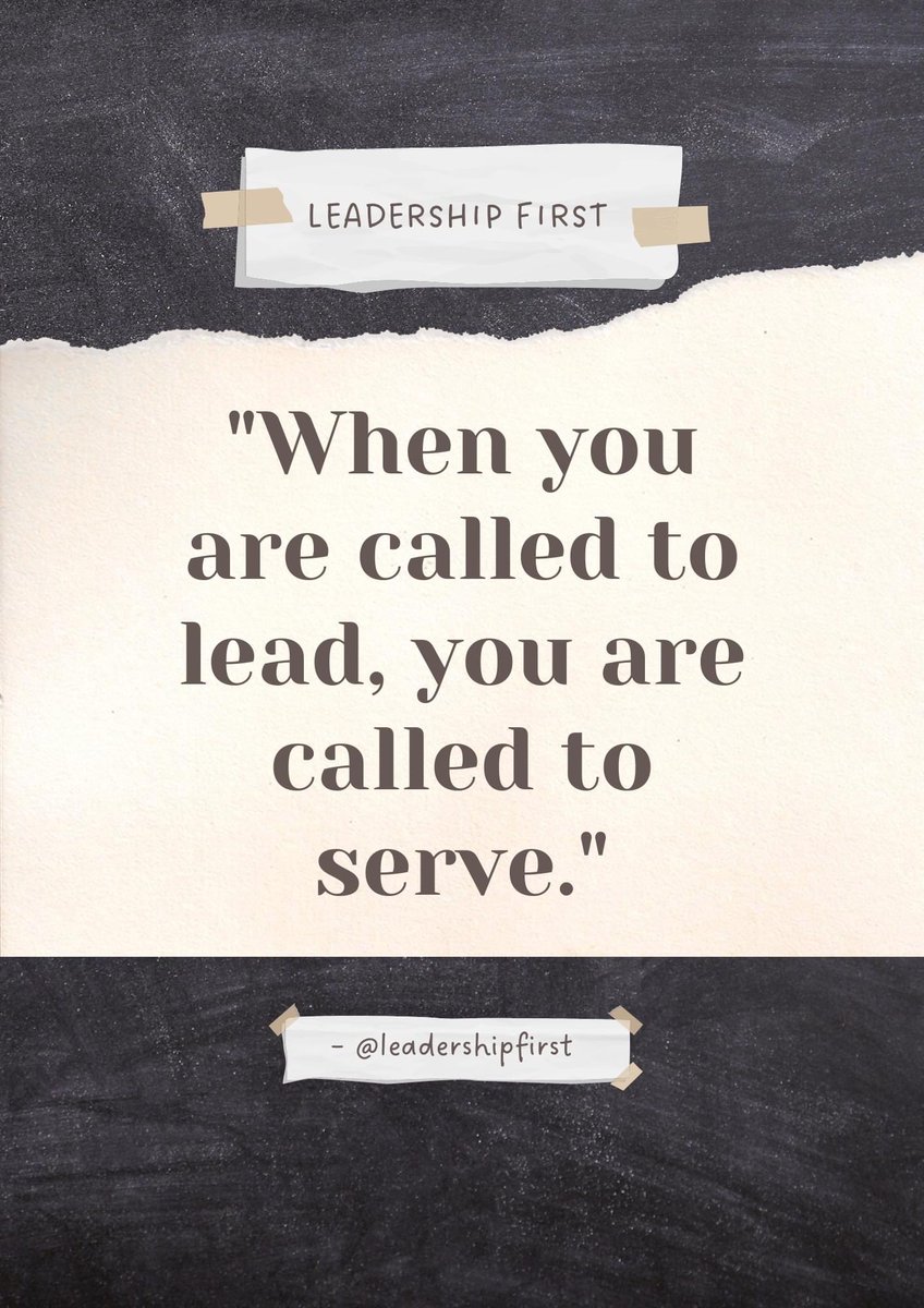 If serving is below you, leadership is beyond you. 

#eduleaders #k12 #JoyfulLeaders #teachers #teachertwitter #teachersoftwitter #edchat #cpchat