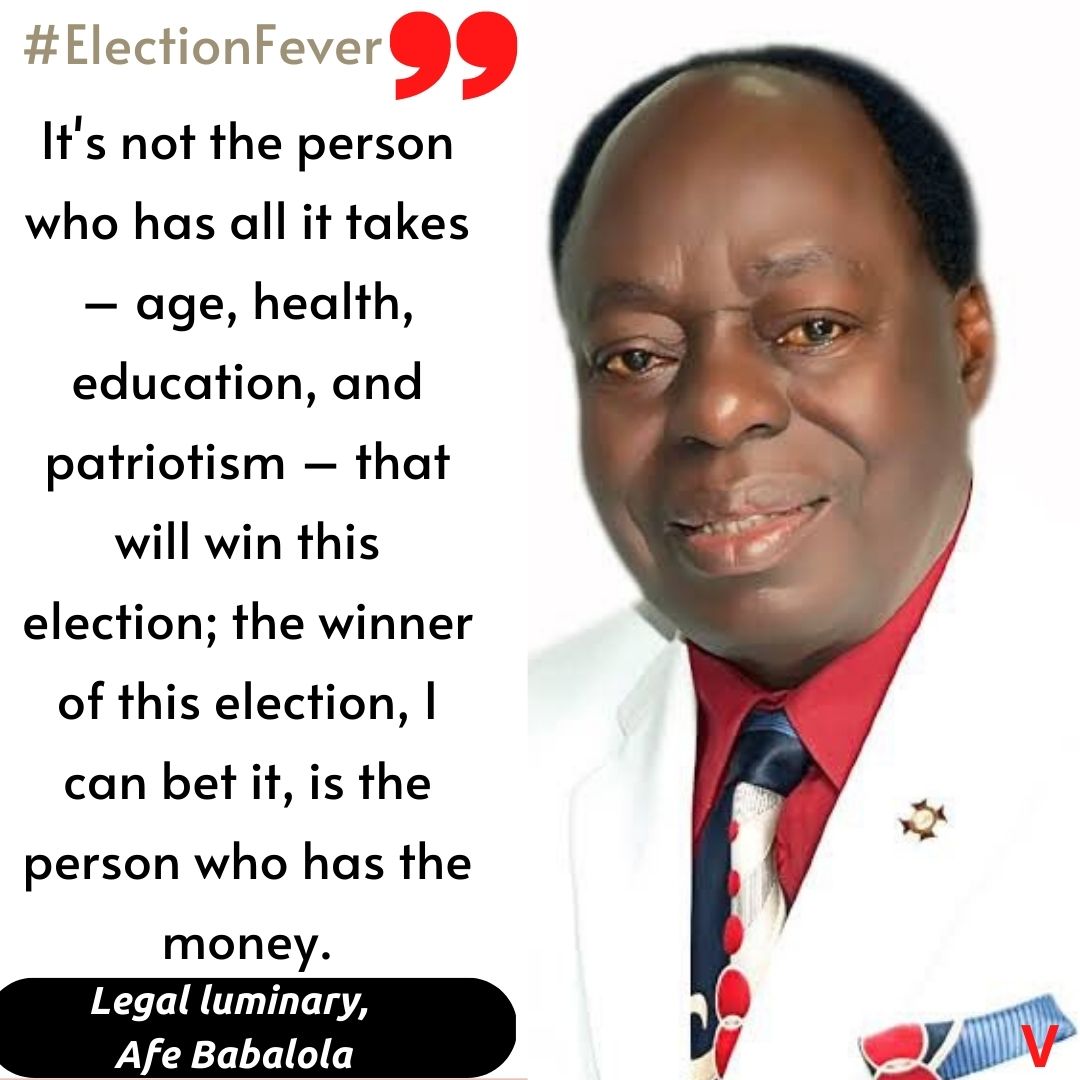 vanguardngrnews's tweet image. #election #afebabalola #election2023 #vanguardnewspaper #money #power #education