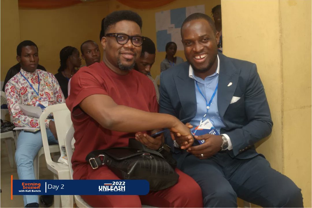 LQUnleash's tweet photo. Day 2 - Evening Session with Kofi BARTELS {@Kofi_Bartels}

#Unleash22
#December2022.
#Leadership
#SocialImpact 
#Bootcamp
#LeadersQuarters https://t.co/lZpTDCG2AF