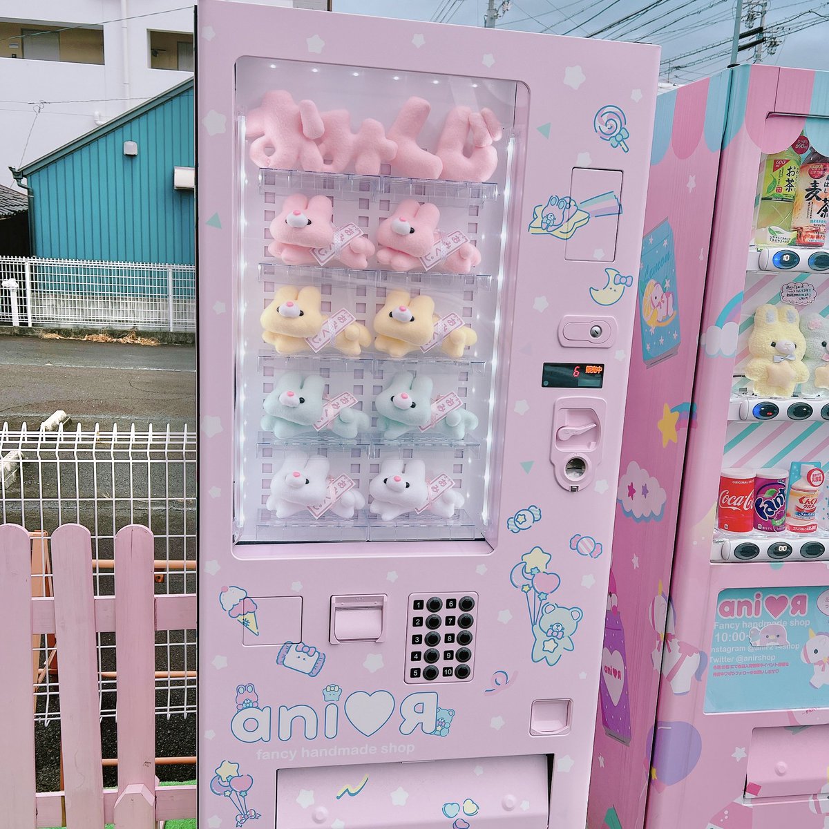 最終値下げ価格！今夜22:00販売終了超激レア♥ あにあーるさん白うさちゃん♡♡ ただいまの自販機ぬいぐるみはおみくじうさちゃんです！おみくじの内容