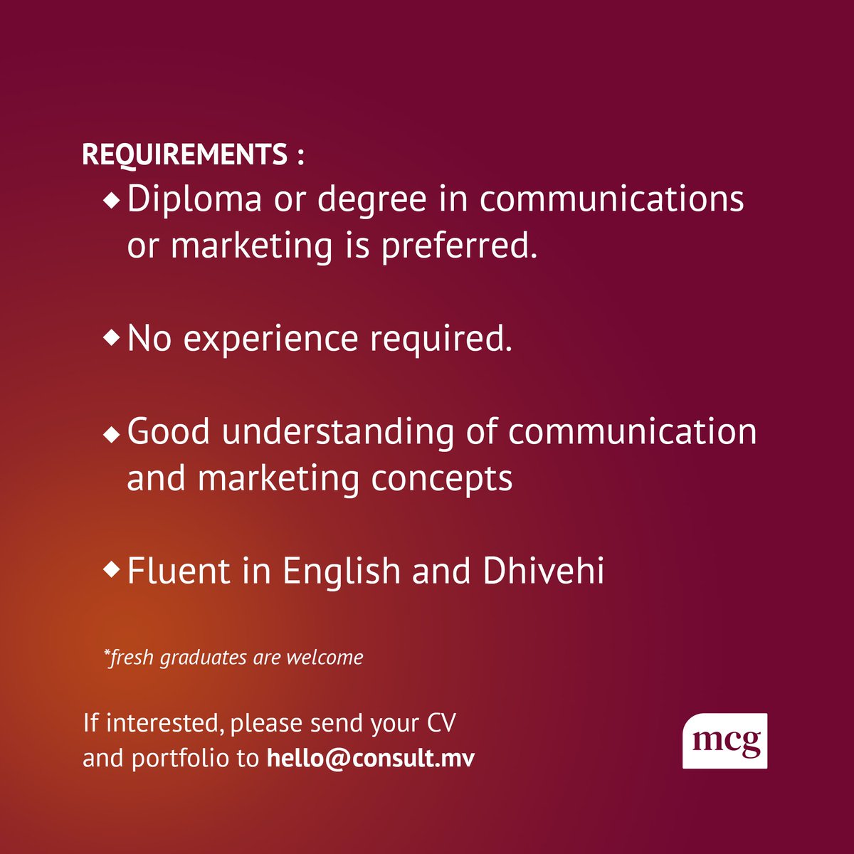 We’re hiring. Cool projects. Fresh grads welcome.