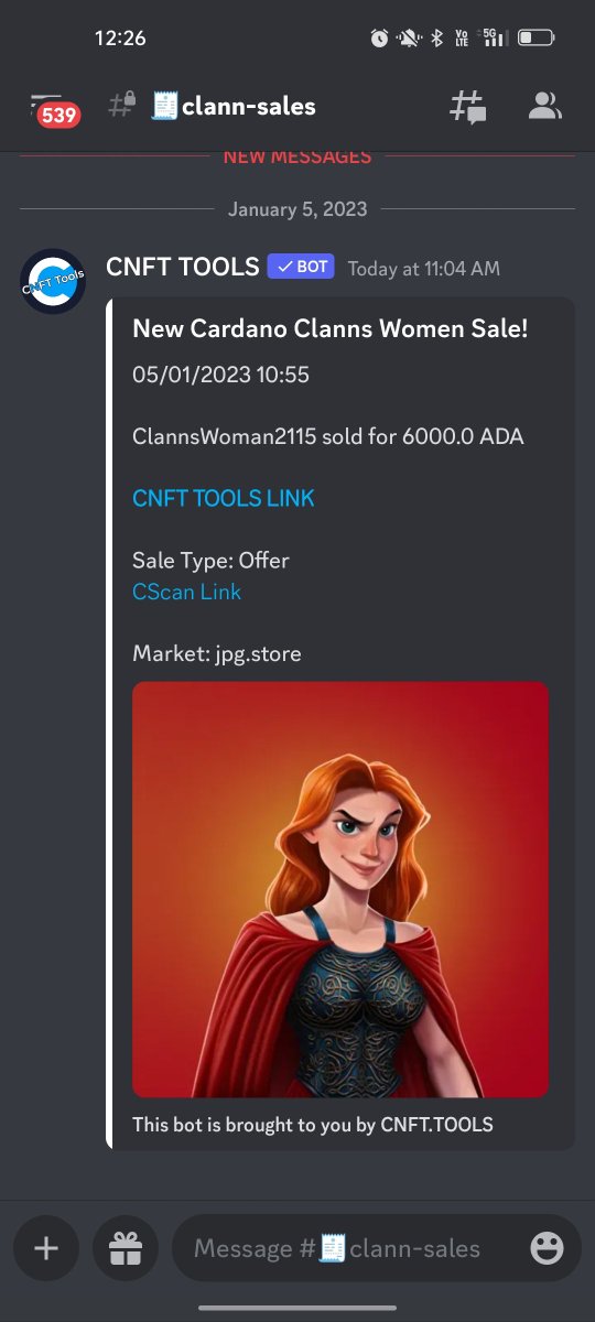 CardanoClanns's tweet photo. What a purchase. A new all time high by any stretch of the imagination for Cardano Clanns. Congratulations to the buyer 🔥🔥 https://t.co/0PsLqDvbOm