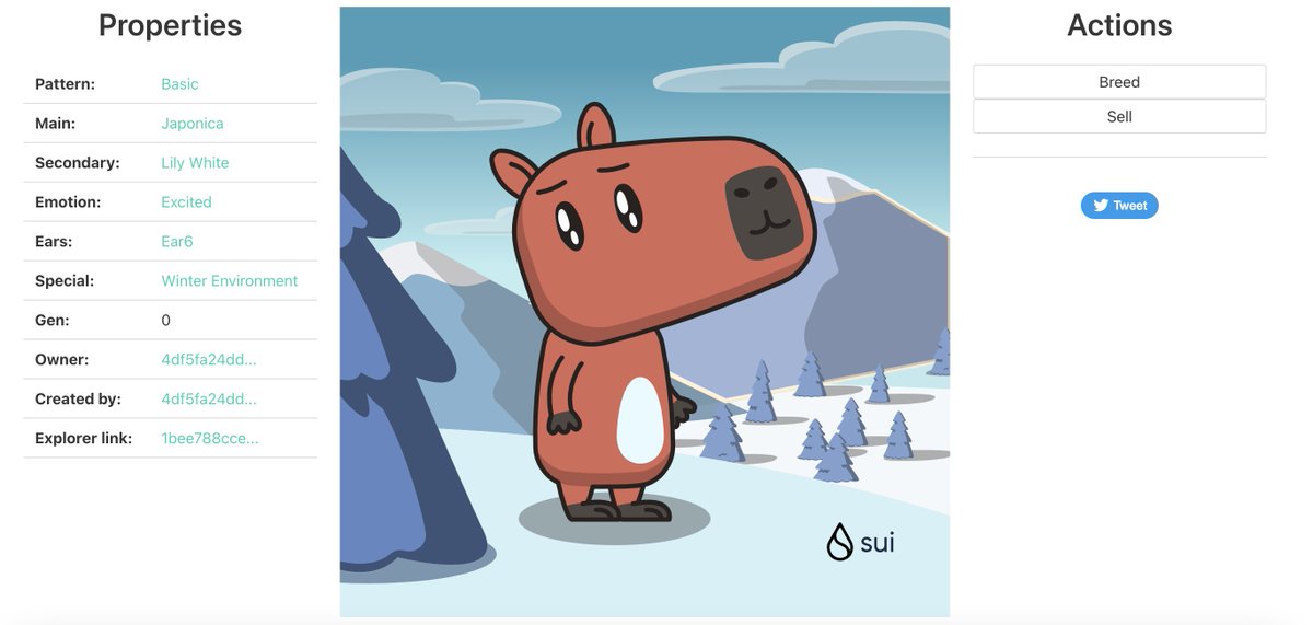 🎁 I just unboxed my Sui Holiday Capy! ❄️
Create your own Capy here:  capy.art #CapyHolidays