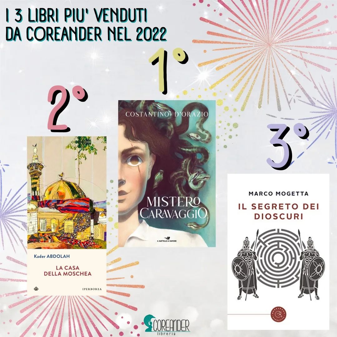 CoreanderLibri's tweet image. Cari amici, clienti e lettori, ecco il podio della classifica di vendita dello scorso anno nella nostra libreria!
Sotto con un nuovo campionato di letture e buon 2023 a tutti!