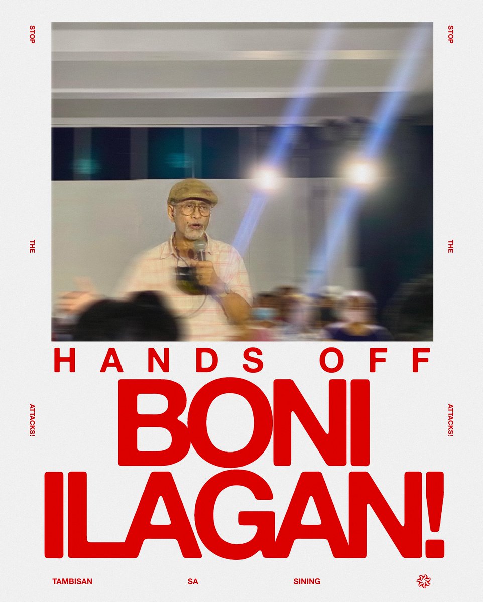 Mariing kinukundena ng Tambisan sa Sining ang pananakot ng mga elementong paramilitar kay Bonifacio Ilagan!