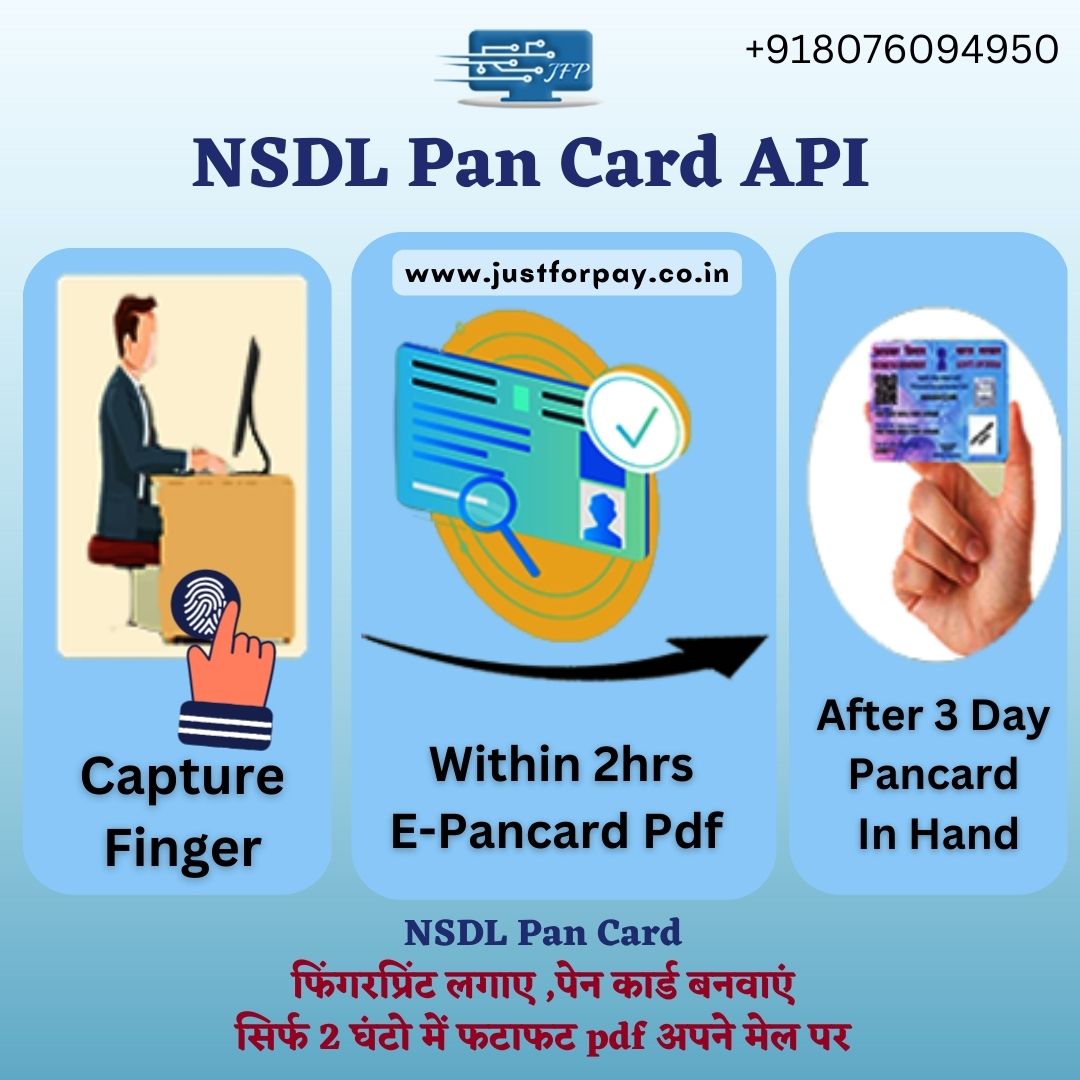 Latest Quick and Easy to apply NSDL Pan Card API Now Available !
Grab Early bird Offer buy ID at Discounted Price

#nsdlpancard #fingerprint #instantpancard #pancardapi #epancard #retailers #Distributorship #API #bankingsolution #januaryoffers #bestoffer #DiscountedDeals #growth