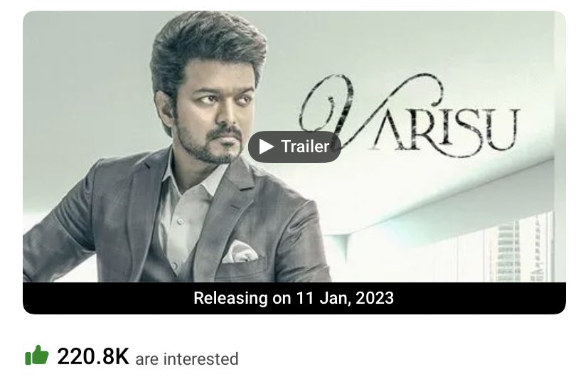 sujith19800501's tweet photo. #UnbeatableThunivuTrailer
#RecordBreakingTHUNIVUTrailer
#ThunivuTrailer
#THUNIVURulingInternet
#Ajithkumar𓃵 #AK #Ajith
#NoGutsNoGlory #Thunivu #ChillaChilla #ThunivuPongal
#ThunivuPongal2023 #ThunivuUpdate #ThunivuPongal #துணிவு #THUNIVURampageStarts #ThunivuFDFS
#ThunivuDay https://t.co/sHWkY4SsAv