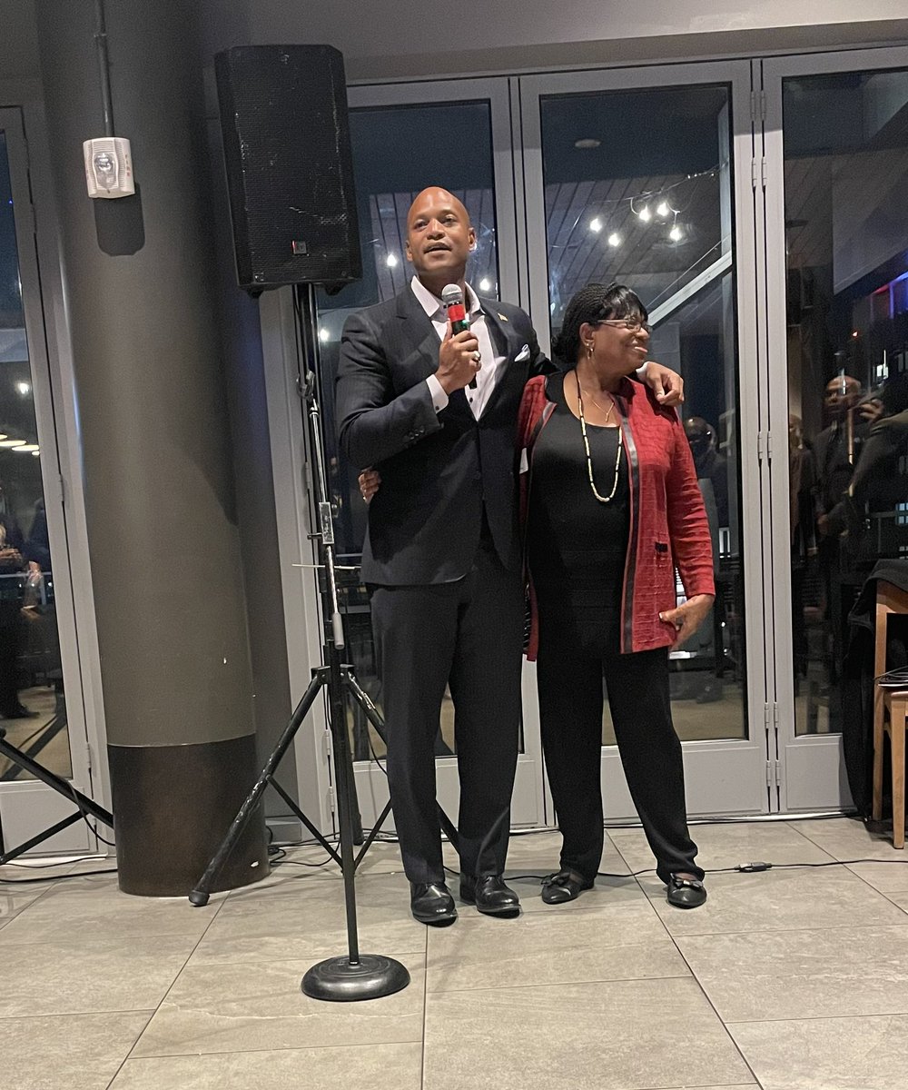 cleolacyhirsch's tweet photo. Great evening with @iamwesmoore and Maryland’s next #firstmom celebrating the hard work of Baltimoreans throughout the campaign. https://t.co/ZpwiAH7Iz7