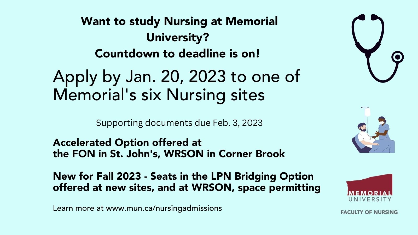 Faculty of Nursing on Twitter "The countdown is on! Apply by Friday