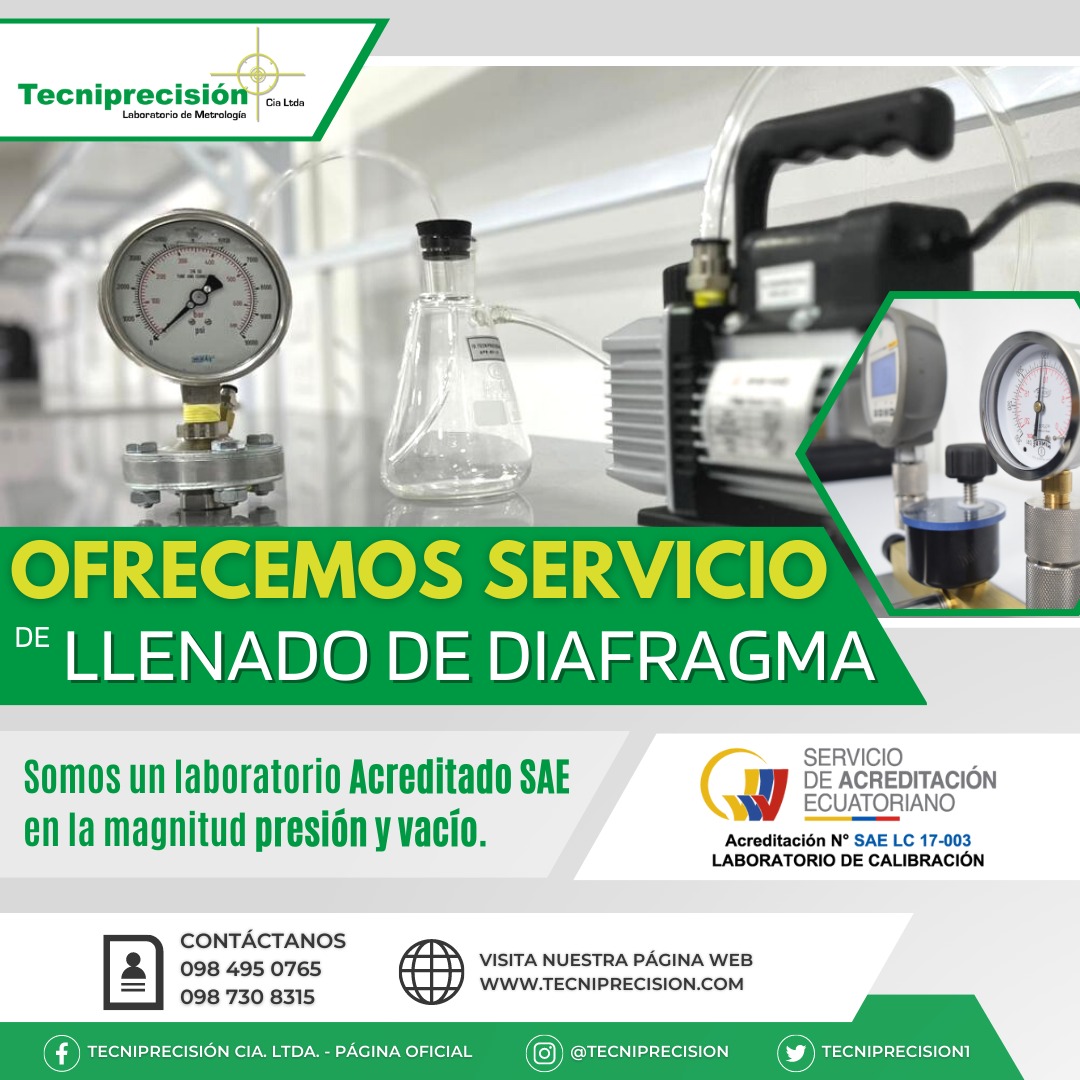 TECNIPRECISION1's tweet photo. ✅En Tecniprecisión realizamos el llenado de separadores de diafragma basado en el principio de vacío, para lograr un llenado óptimo del conjunto (indicador de presión - sello de diafragma).
📲 098 495 0765
📲 098 783 6855
🌐https://t.co/FocEryVDyo
#metrologia #presion #diafragma https://t.co/ZZM0Tv5Laj