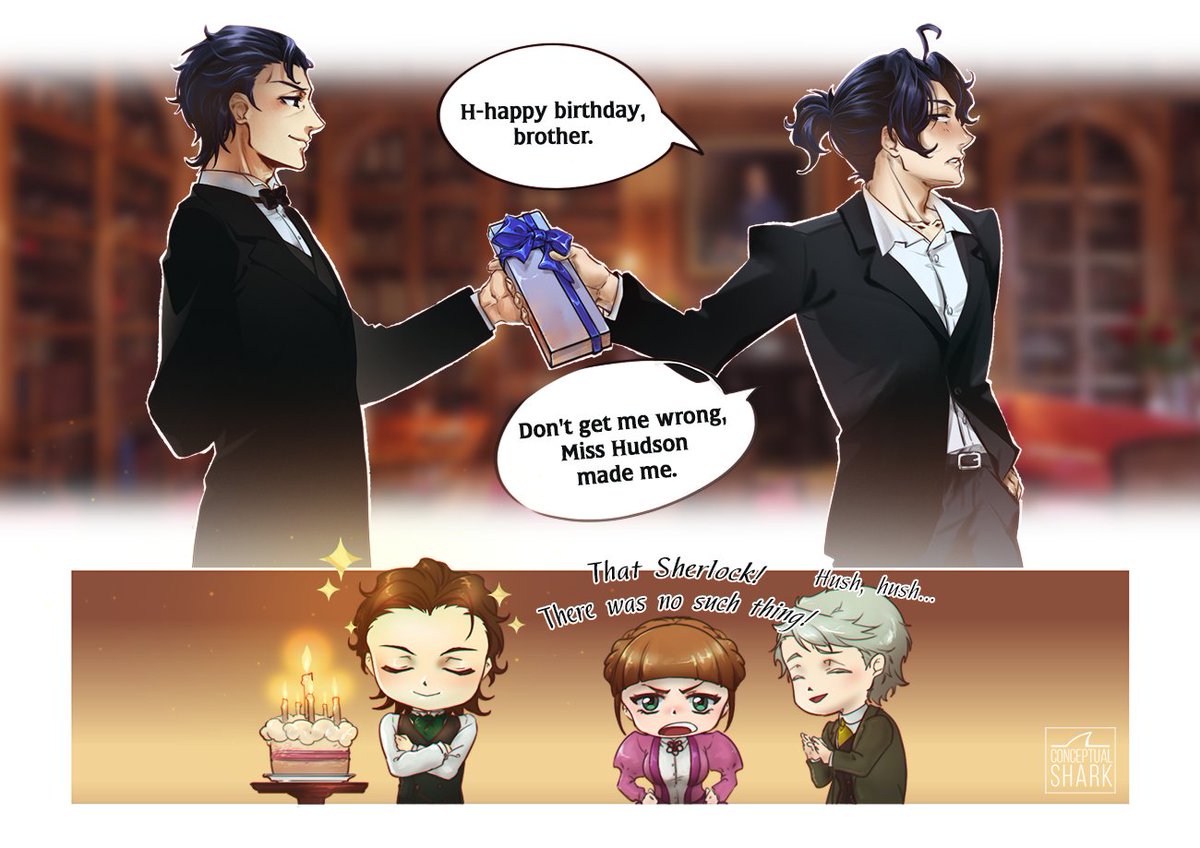 #MTPHolmesWeek2023
#yuukokunomoriarty #yuumori #憂国のモリアーティ 

Day 4: Mycroft's Birthday.
Happy birthday Mycroft! 🐣
