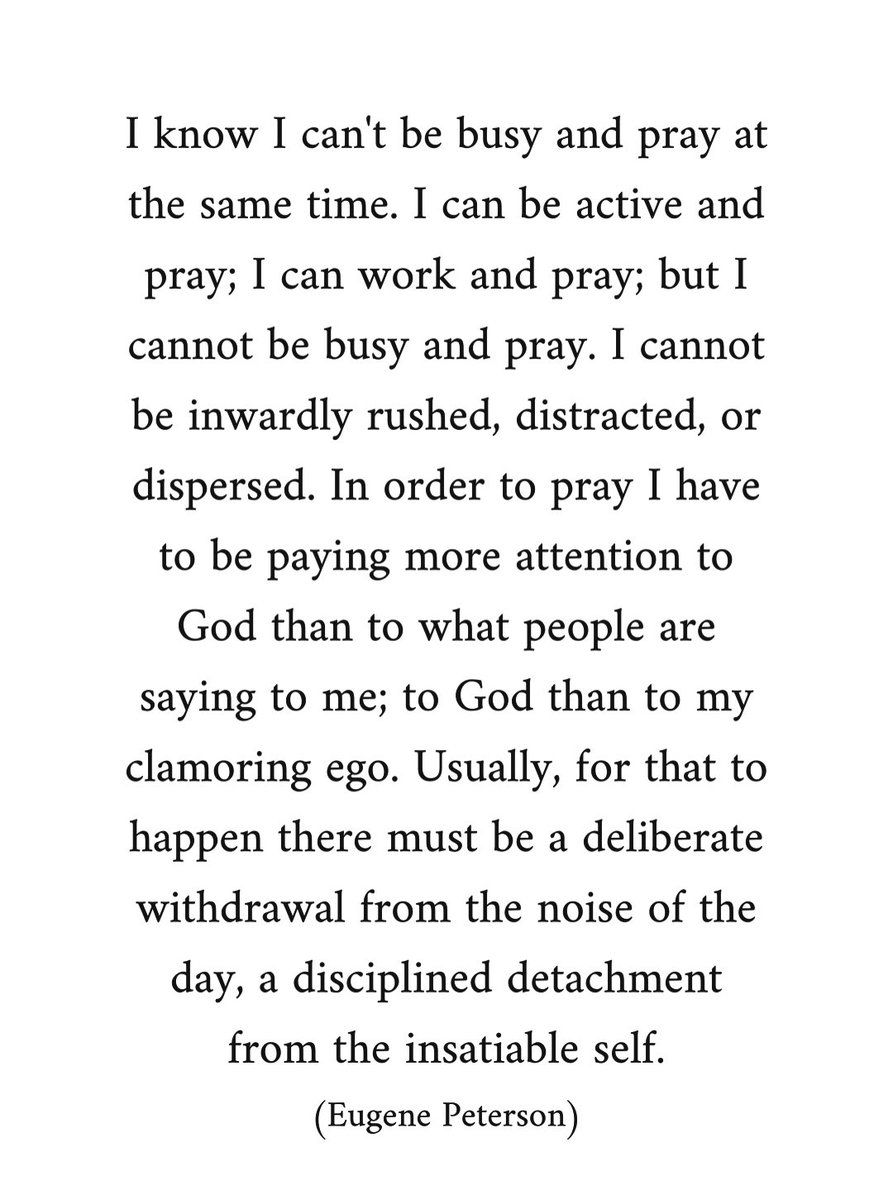 JonTyson's tweet photo. You cannnot be busy and pray properly. https://t.co/jM60DGmjVf