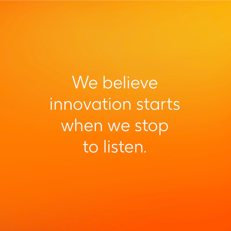 GSK's tweet photo. We believe #innovation starts when we stop to listen. #aheadtogether