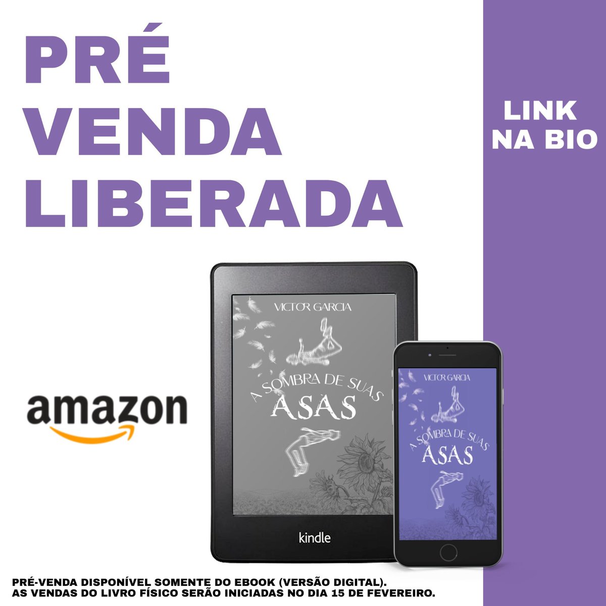 hollesangel's tweet image. 🚨 ATENÇÃO!!
A pré-venda do ebook (versão digital) do meu primeiro livro, A Sombra de Suas Asas, já está disponível na Amazon!
*A versão física ficará disponível para venda no dia 15/02, juntamente com o lançamento oficial

PRÉ-VENDA: amazon.com.br/dp/B0BRNNSJ7C?…
