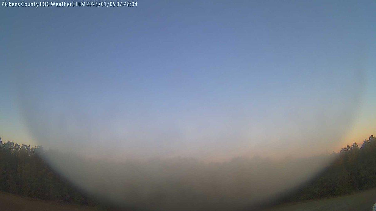 PCEMSCWxSTEM's tweet image. Pickens County Emergency Management at sunrise and it's 37.2 F.