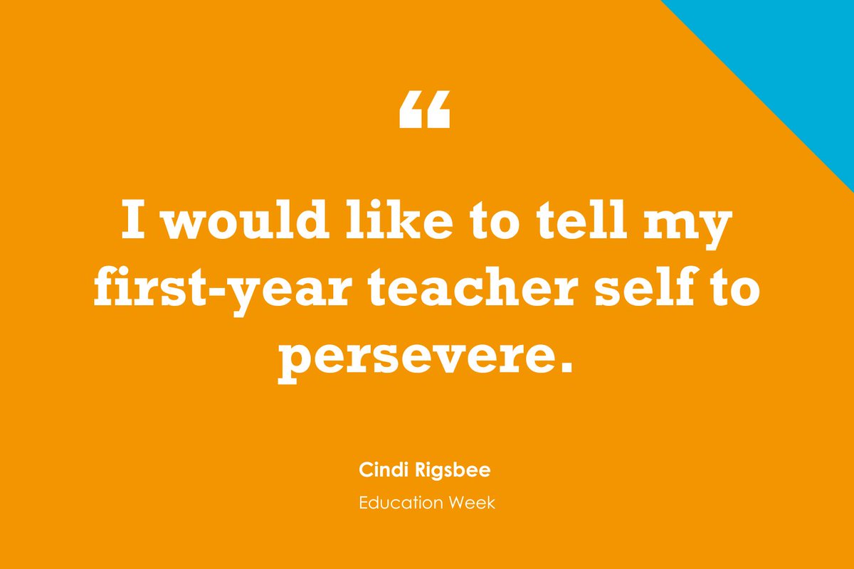 "Teachers: Give Yourself a Break. Don’t Expect Perfection, Especially in Your First Year" is NEW <a href="/educationweek/">Education Week</a> post with <a href="/CindiRigsbee/">Cindi Rigsbee</a> edweek.org/teaching-learn…