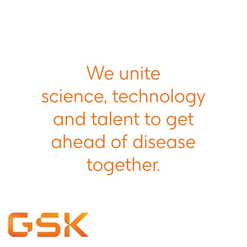 GSK's tweet photo. We believe #innovation starts when we stop to listen. #aheadtogether