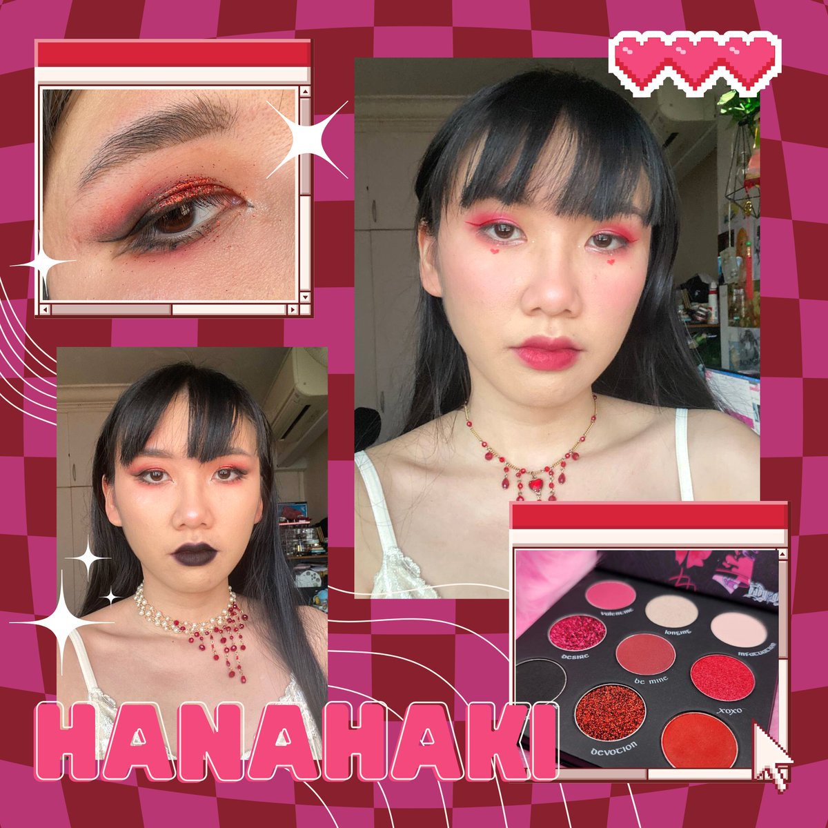 last day to preorder my upcoming Hanahaki eyeshadow palette 😘😘 #indiemakeup #makeup #yamikawaii #harajuku