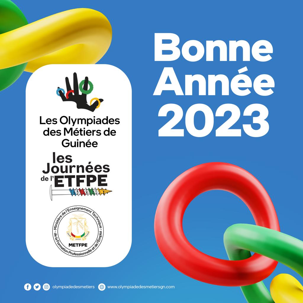 MetiersGuinee's tweet photo. 🔸𝗟𝗲𝘀 𝗢𝗹𝘆𝗺𝗽𝗶𝗮𝗱𝗲𝘀 𝗱𝗲𝘀 𝗠𝗲́𝘁𝗶𝗲𝗿𝘀 𝗱𝗲 𝗚𝘂𝗶𝗻𝗲́𝗲 𝗲𝘁 𝗹𝗲𝘀 𝗝𝗼𝘂𝗿𝗻𝗲́𝗲𝘀 𝗱𝗲 𝗹’𝗘𝗧𝗙𝗣𝗘) 𝘃𝗼𝘂𝘀 𝘀𝗼𝘂𝗵𝗮𝗶𝘁𝗲𝗻𝘁 𝘂𝗻𝗲 𝗯𝗼𝗻𝗻𝗲 𝗲𝘁 𝗵𝗲𝘂𝗿𝗲𝘂𝘀𝗲 𝗮𝗻𝗻𝗲́𝗲 𝟮𝟬𝟮𝟯🎈
#𝗖𝗡𝗥𝗗 #𝗧𝗿𝗮𝗻𝘀𝗶𝘁𝗶𝗼𝗻 #𝗠𝗘𝗧𝗙𝗣𝗘 #𝗩𝗼𝗲𝘂𝘅𝟮𝟬𝟮𝟯 https://t.co/0wnM8BFlsk