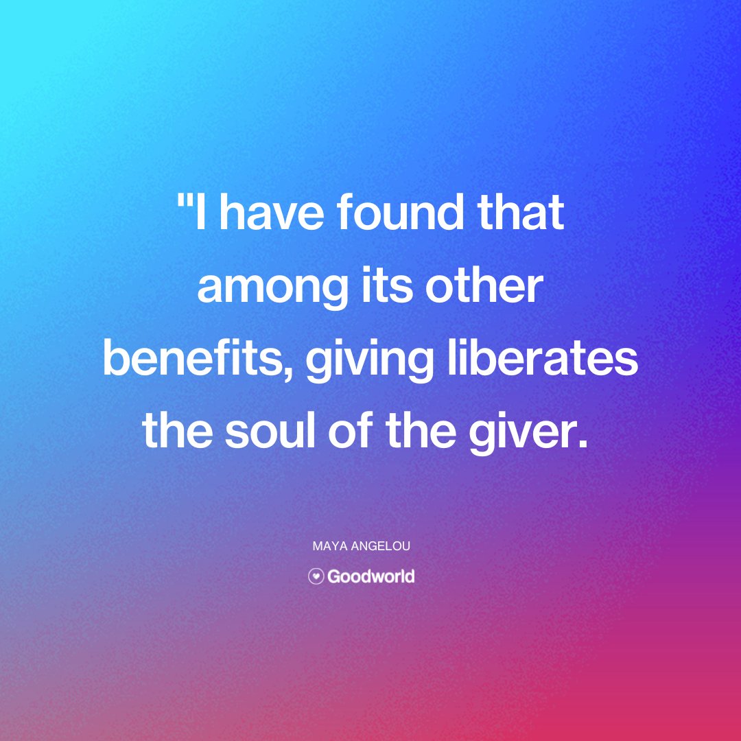 Here at Goodworld, we value the power of giving. To find out more on how we empower companies and individuals to give, checkout Gooworldnow.com.