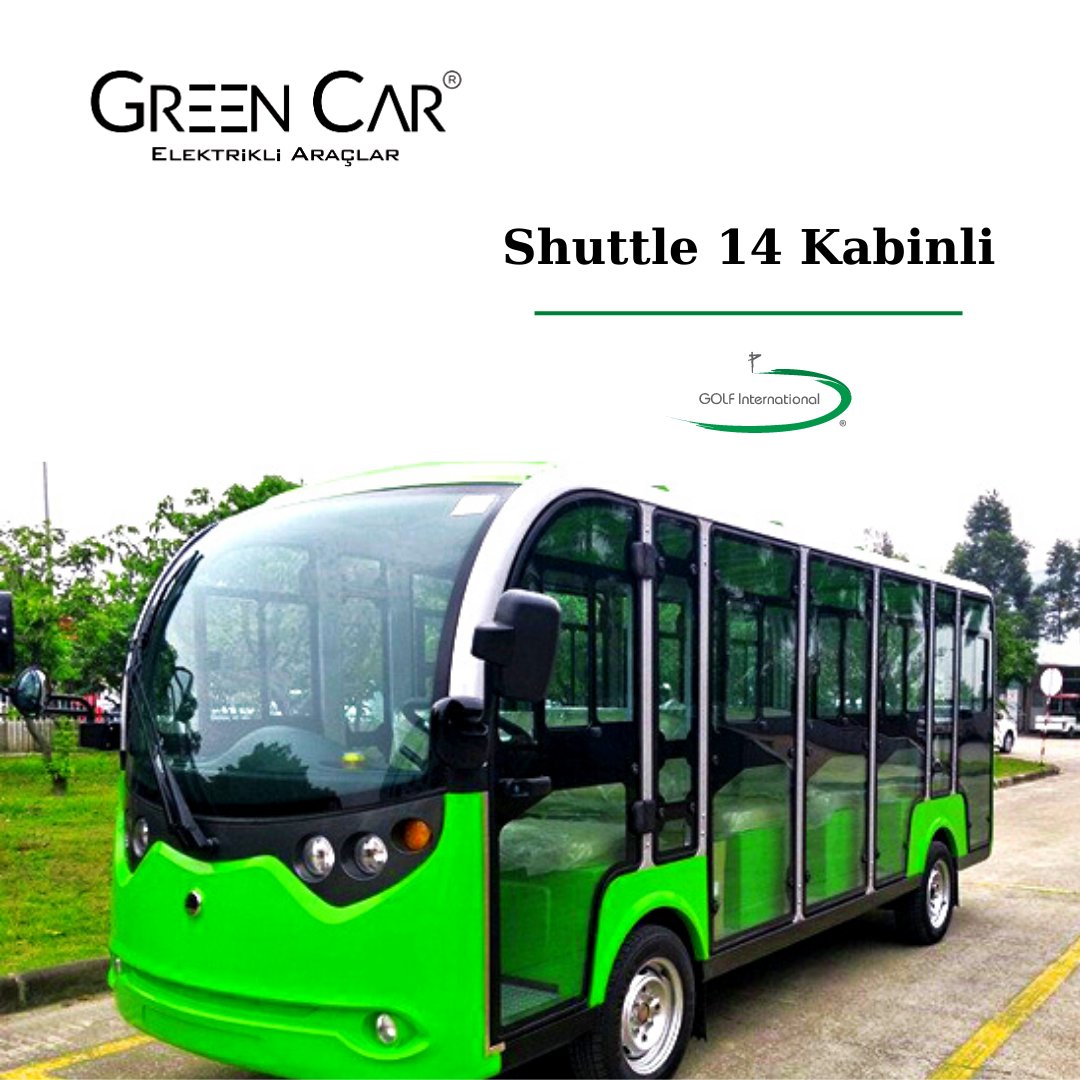 Golfintturkey's tweet photo. #GreenCar Shuttle 14 ile tek seferde istenilen noktaya taşıma imkanı sağlayan elektrikli araçlar konforlu ve çok güvenli. #golfinternational #golf #greencar #elektrikliaraç #toplutaşıma #shuttle14 #milletbahçesi https://t.co/QfdLHIeIEb