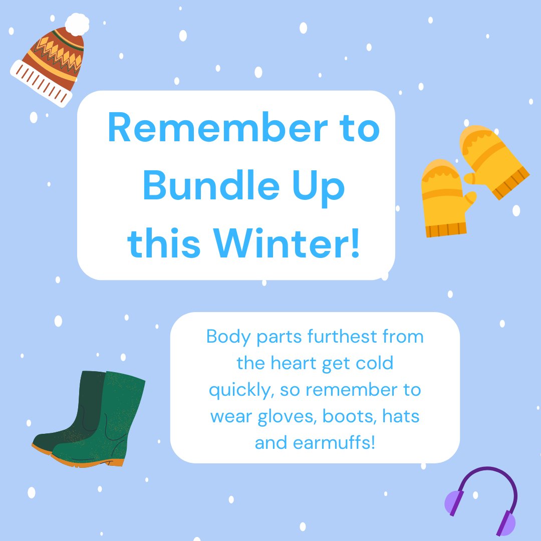 As the temperatures continue to drop, it's important to remember the importance of bundling up! Not only will layering keep you warm, but it also helps protect your body from the harsh winter elements. So don't be afraid to rock those boots, hats, and gloves. ⛄