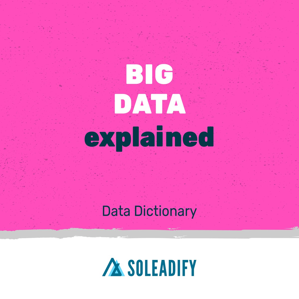 veridiondata's tweet image. 🔵 Big data is an umbrella term used to describe collections of large and complex datasets that are impossible to process using traditional methods. Big data analysis helps businesses make better decisions and allows them to gain a competitive advantage. 
#datadictionary