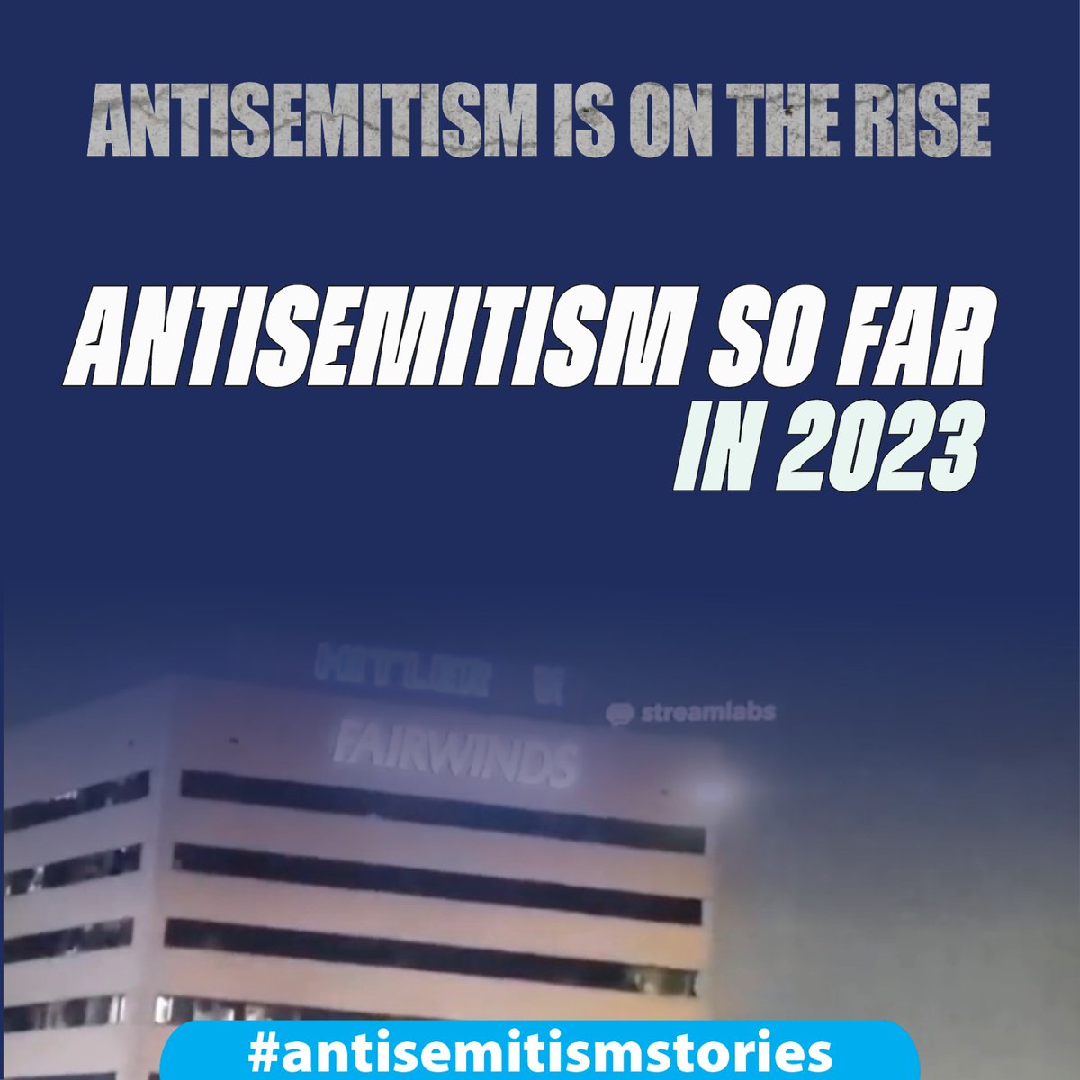 JewishOnCampus's tweet photo. It is heartbreaking to see that 2023 started with a surge of antisemitic incidents. We must stand together to combat all forms of hate and discrimination.

#antisemitism #nyc #bucharest #italy #antisemitismstories https://t.co/t8eAjpzkWM