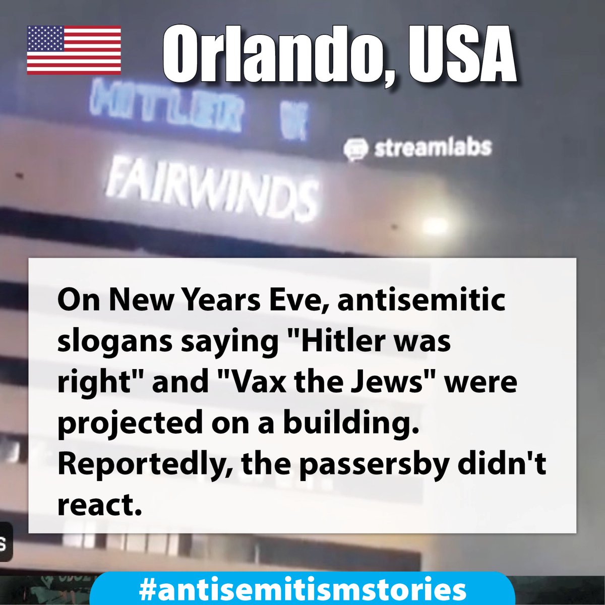 JewishOnCampus's tweet photo. It is heartbreaking to see that 2023 started with a surge of antisemitic incidents. We must stand together to combat all forms of hate and discrimination.

#antisemitism #nyc #bucharest #italy #antisemitismstories https://t.co/t8eAjpzkWM