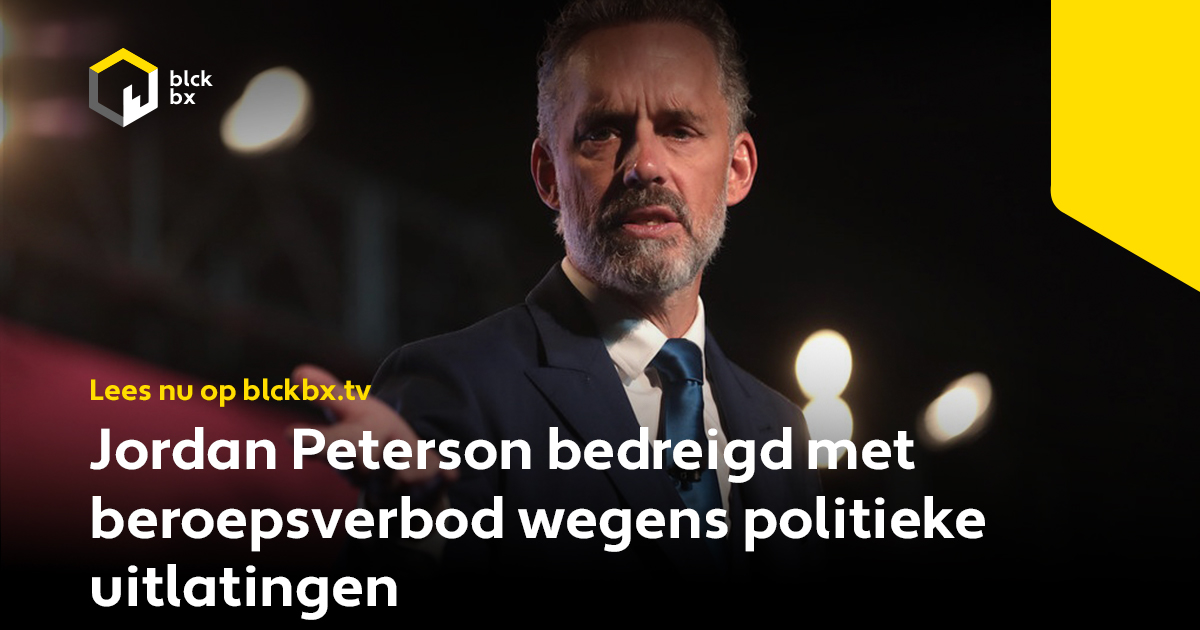 blckbxnews's tweet photo. Het College van Psychologen van Ontario dreigt psycholoog Jordan Peterson zijn licentie te ontnemen vanwege het delen van 'aanstootgevende’ politieke berichten op sociale media. Hij moet een verplichte herscholing ondergaan.

➡️ https://t.co/ft90J8Omnc 

#Censuur #Canada https://t.co/cXa29AUDzS