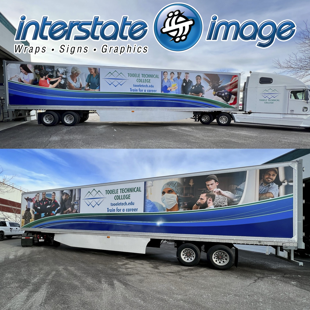 Interstateimage's tweet photo. Designed, Installed. #education #carwraps #bannersystem #trailer #banner #design #college https://t.co/yofqVxRp4h