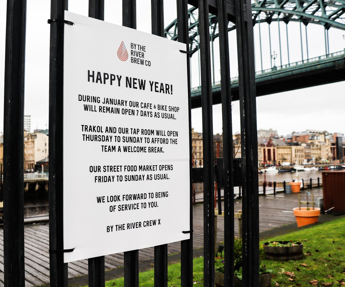 HAPPY NEW YEAR!

- DURING JANUARY OUR CAFE &amp; BIKE SHOP WILL REMAIN OPEN 7 DAYS AS USUAL.

- TRÄKOL AND OUR TAP ROOM WILL BE OPEN THURS to SUN TO AFFORD THE TEAM A WELCOME BREAK.

- OUR HWKRMRKT OPENS FRI to SUN AS USUAL.

WE LOOK FORWARD TO BEING OF SERVICE TO YOU.

BTR CREW x