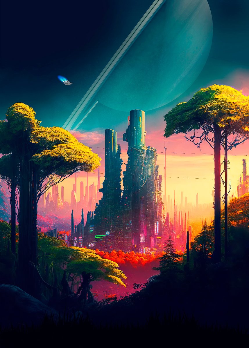synthwave1950's tweet photo. Our new art: Neon cyberpunk city in a forest in orbit around Saturn

💜💜 #synthwave #retrowave #vaporwave #space
#neonspace #cyberpunk #SynthwaveArtist
#SpaceArtist #NeonCity #Cuberpunk #CyberpunkArt #CyberpunkCity #SynthwaveArt #SynthwaveArtist #Saturn #Bladerunner https://t.co/qsGduimdtW