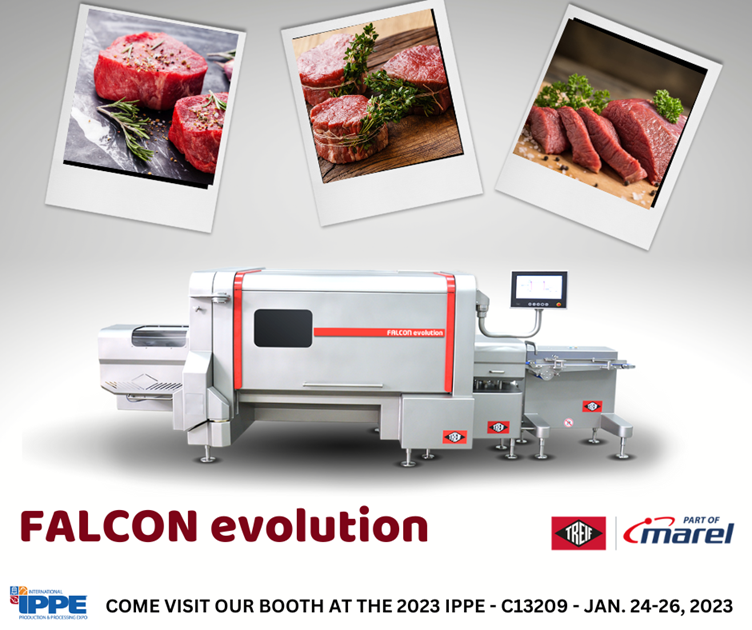 TREIFUSA's tweet photo. The FALCON evolution provides accurate weight-controlled portion cutting; sturdy knife technology with a long-life span; operator-friendly &amp; intuitive software interface and a robust, hygienic design for easy cleaning. Click the link to learn more: https://t.co/dcNTSohwA6 https://t.co/e5upMHqm6l