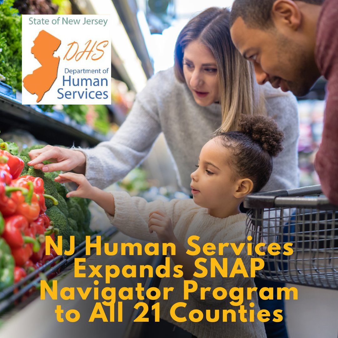 foodbankSJ's tweet photo. “Families struggling to put food on the table should not also struggle to access help. SNAP navigators are a free and confidential one-stop to help New Jerseyans access food assistance,” said Commissioner Adelman. Learn more: https://t.co/mBrVBtj1Ua https://t.co/dHpNnqwxh9