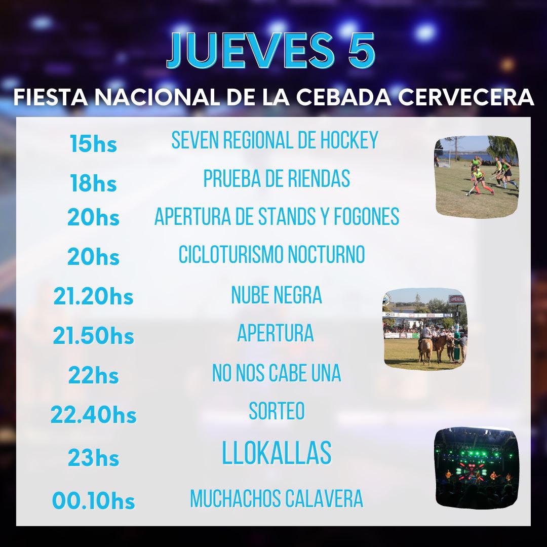 👉🏽 Jueves 5 🍻